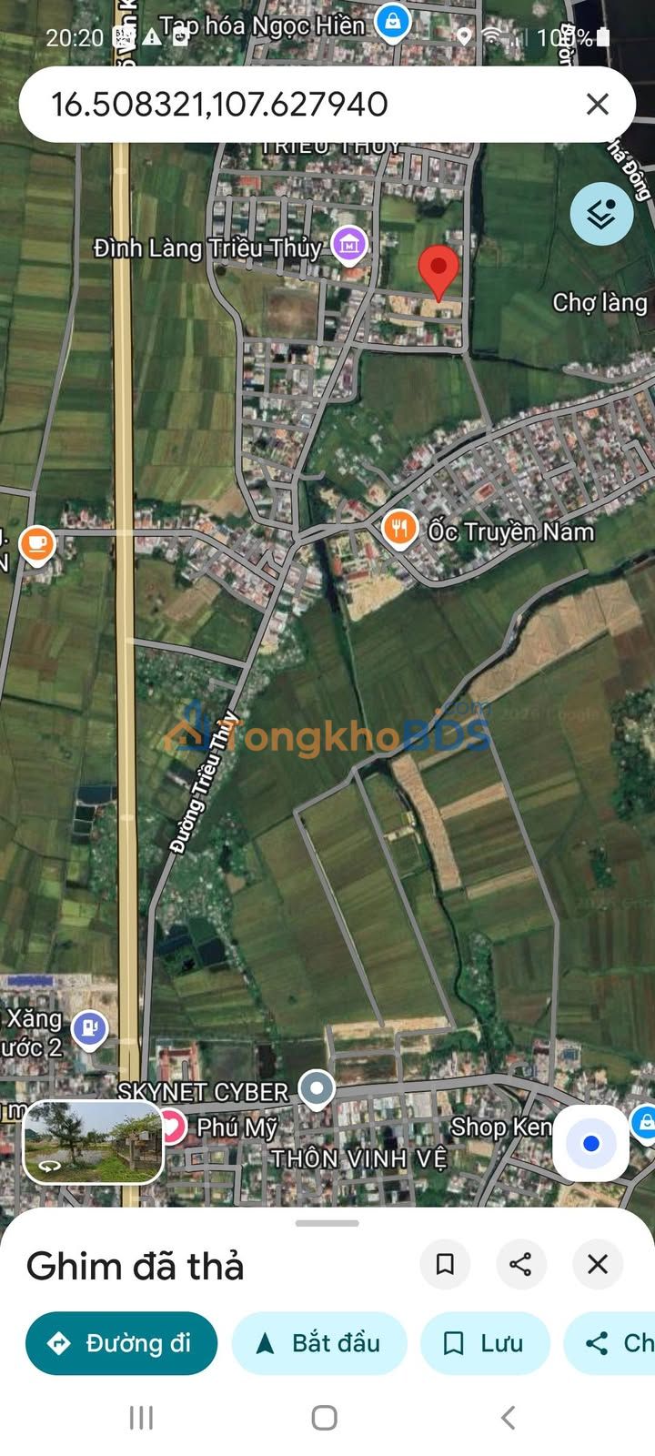 Đất KQH Triều Thủy Huế 175m² Hướng Bắc - Sổ Đỏ Rõ Ràng