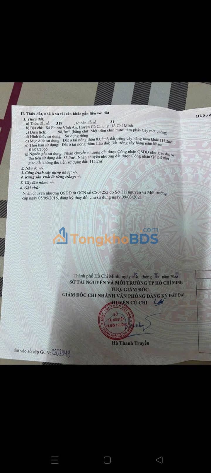 Nhà riêng Củ Chi 198m² giá 2.8 tỷ - Sẵn sàng ở ngay