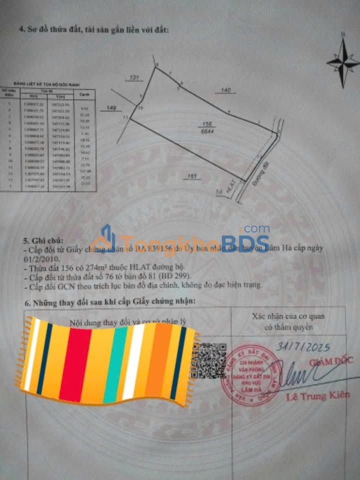 Đất cà phê Đạ Oai 2520m² giá 3.5 tỷ – Tiềm năng tăng giá