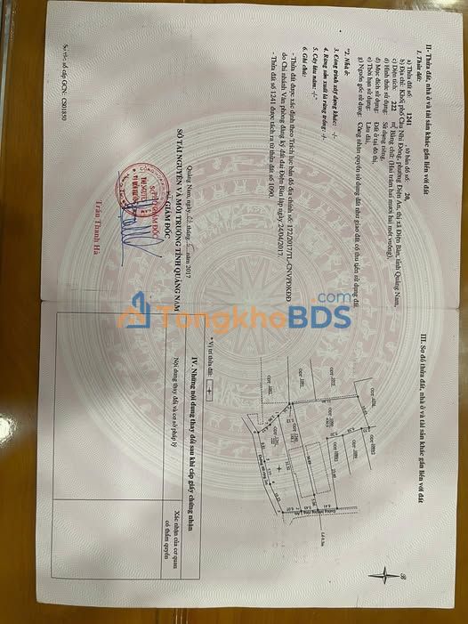 Đất nền Núi Thành 222m² 700 triệu - Sổ đỏ chính chủ