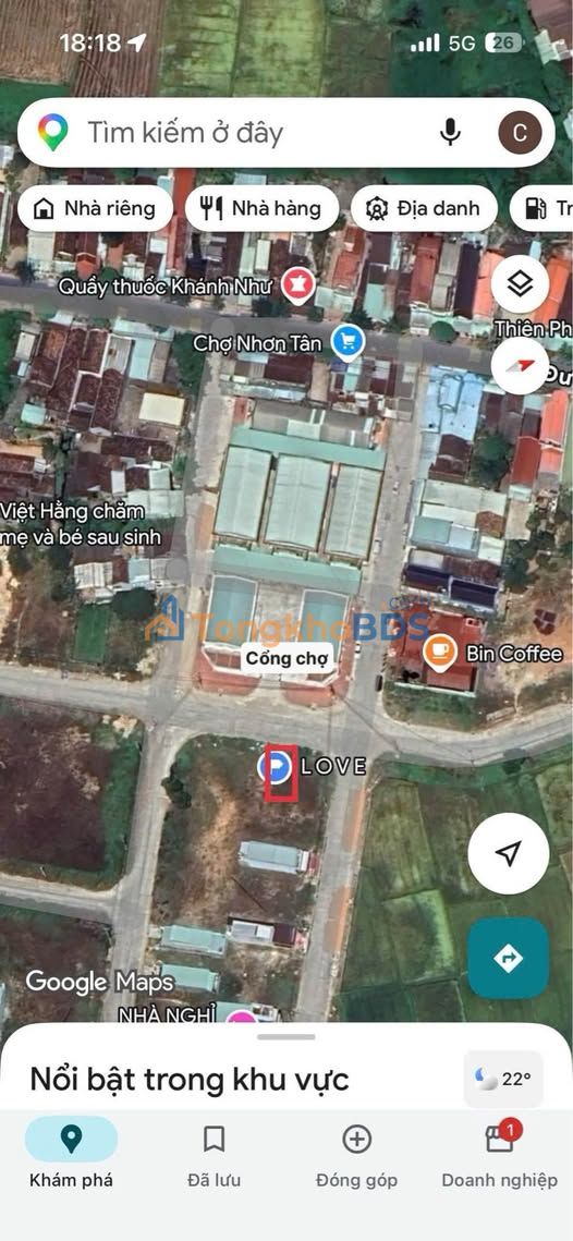 Đất TĐC Nhơn Tân An Nhơn 138m² 1 tỷ - Đường to ô tô