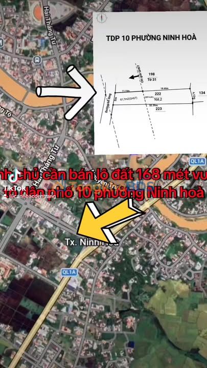 Đất nền Ninh Hòa Nha Trang 168m² 1.6 tỷ - Sổ đỏ chính chủ