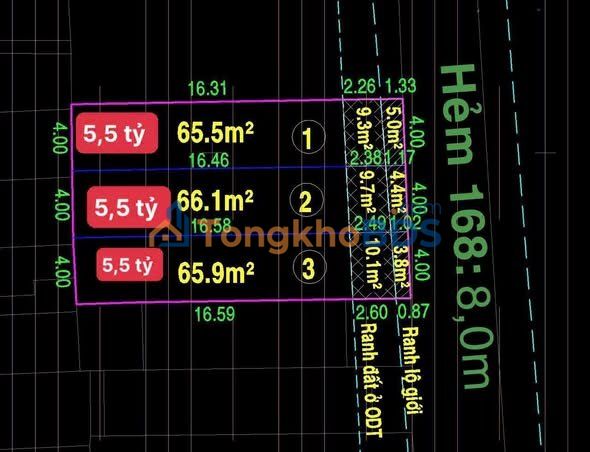 Đất nền Q6 hẻm 168 Chiến Lược 80m² 5.5 tỷ - Sổ đỏ chính chủ