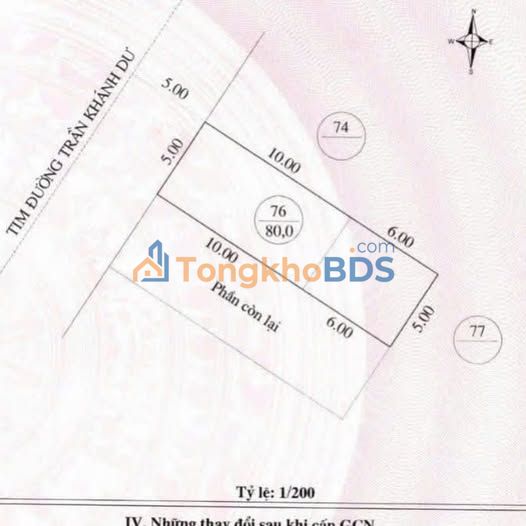 Nhà cấp 4 Trần Khánh Dư Quy Nhơn 80m² 7.2 tỷ - Vị trí đẹp