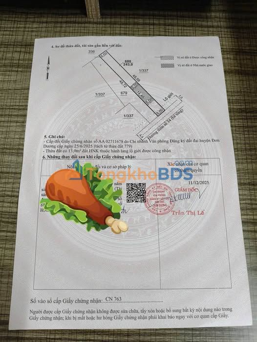 Đất Quảng Lập Đơn Dương 243m² 530 triệu - Sổ đỏ chính chủ