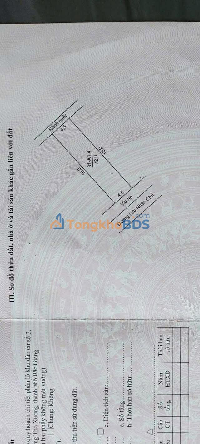 Đất Bắc Giang Dĩnh Kế 72m² 3 tỷ - Tiềm năng tăng giá