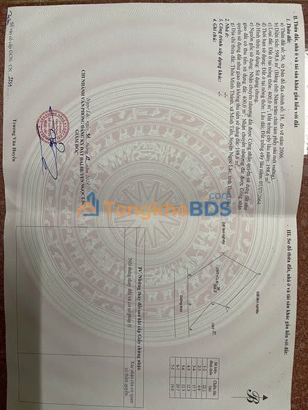 Đất nền Minh Tiến Ngọc Lặc 598m² 400 triệu - Đường to ôtô