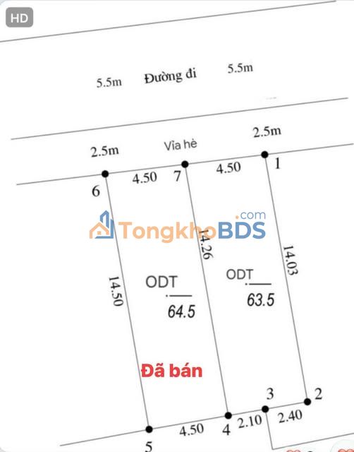 Đất Chúc Sơn 63.5m² 2 tỷ - Sổ đỏ chính chủ, ô tô vỉa hè