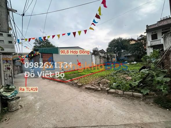 Đất nền Hợp Đồng Chương Mỹ 91m² 2 tỷ - Sổ đỏ chính chủ