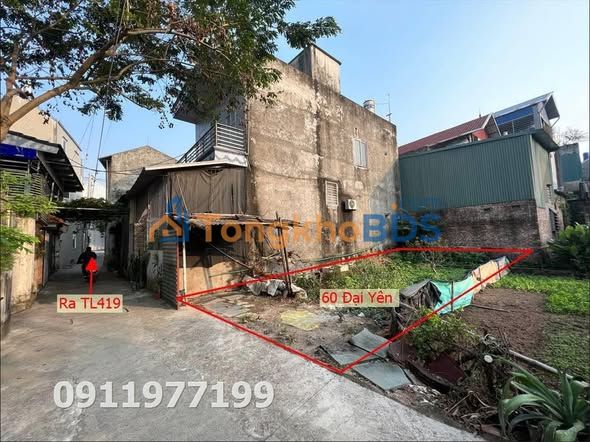 Đất nền Đại Yên Chương Mỹ 60m² - Sổ đỏ chính chủ