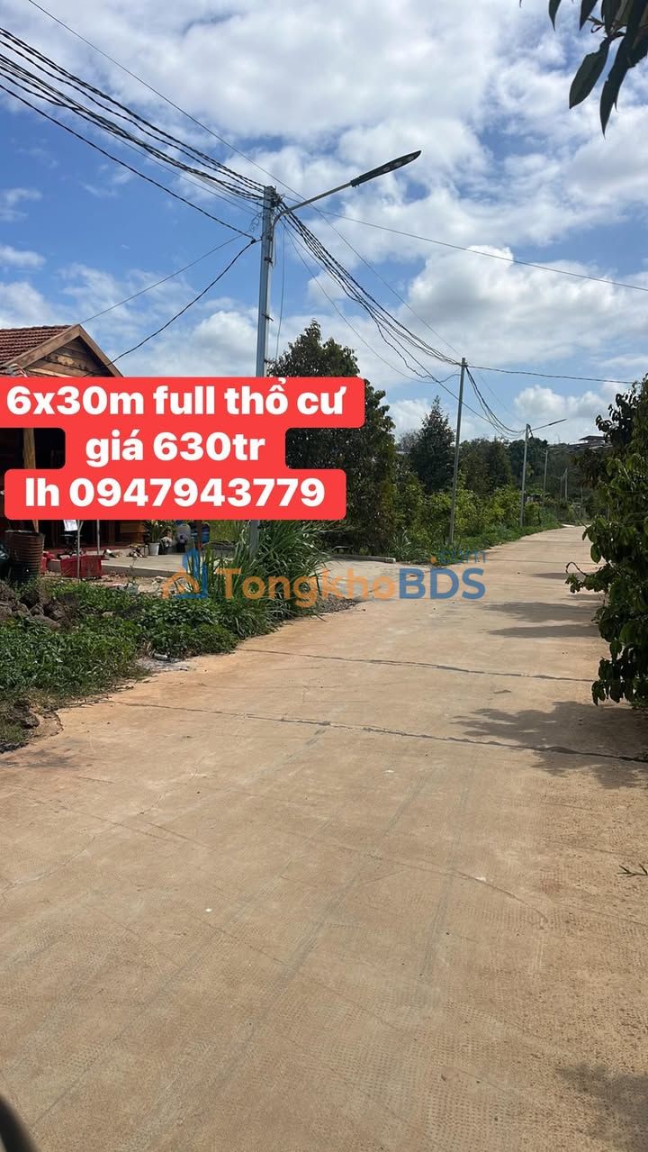 Bán đất thổ cư mặt tiền Quốc lộ 28, Đạ Huoai - 720m² giá 630 triệu