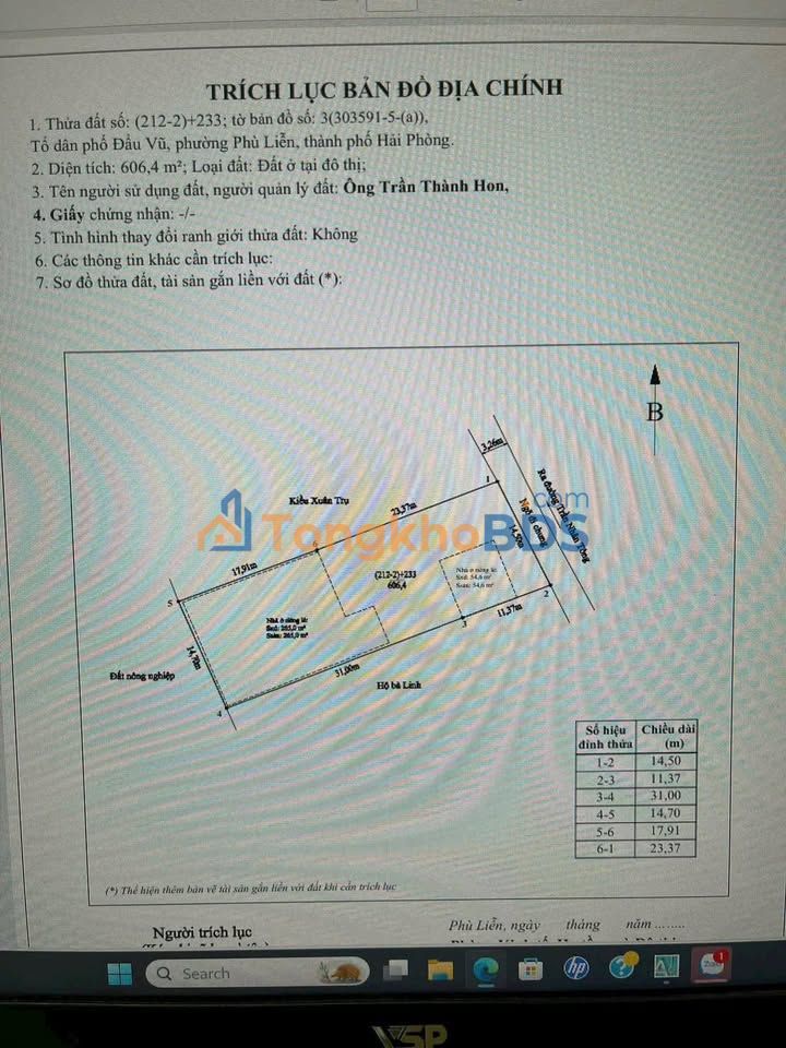 Đất nền Kiến An, Hải Phòng 200m² - Sẵn sàng chia lô kinh doanh