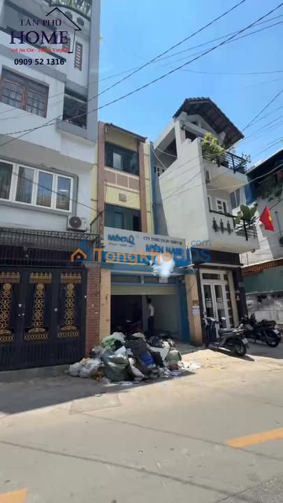 Nhà Hẻm 8m Kinh Doanh Tân Phú - 4PN, 3 Tấm - 13 Triệu/Tháng