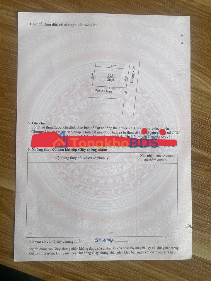 Đất Xuân Mai 80m² 3 tỷ - Sổ đỏ chính chủ hiếm