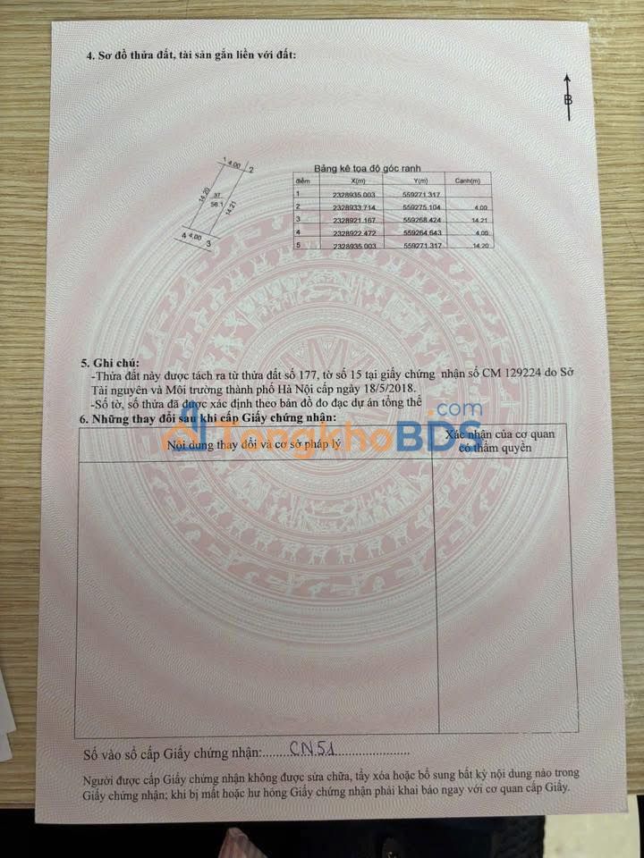 Đất nền An Khánh Hoài Đức 56m² 2 tỷ - Đường ô tô, tiềm năng tăng giá