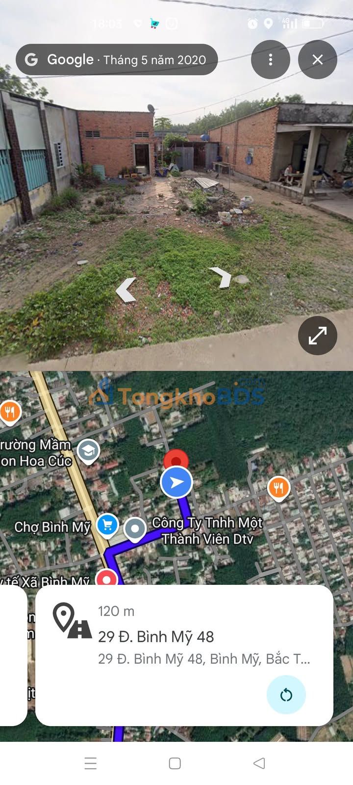 Đất nền Bình Mỹ 120m² 1.7 tỷ - Xây dựng tự do