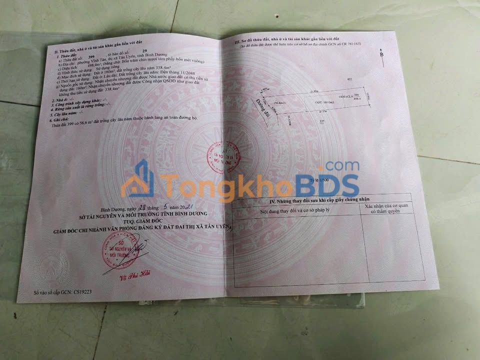 Đất Vĩnh Tân Bình Chánh 470m² Mặt Tiền Nhựa - Sổ TC 3 Tỷ