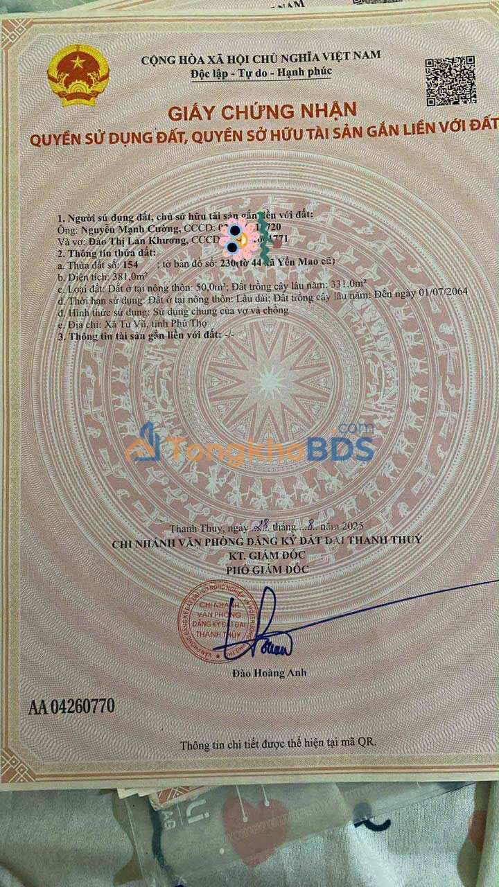 Đất nền Bắc Ninh 381m² - Giá tốt đầu tư, view hồ lý tưởng