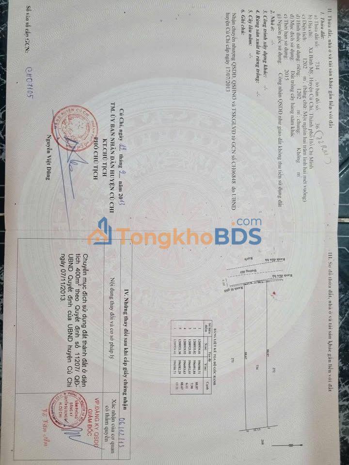 Đất Bình Mỹ Củ Chi 1200m² 7.5 tỷ - Đầu tư dài hạn