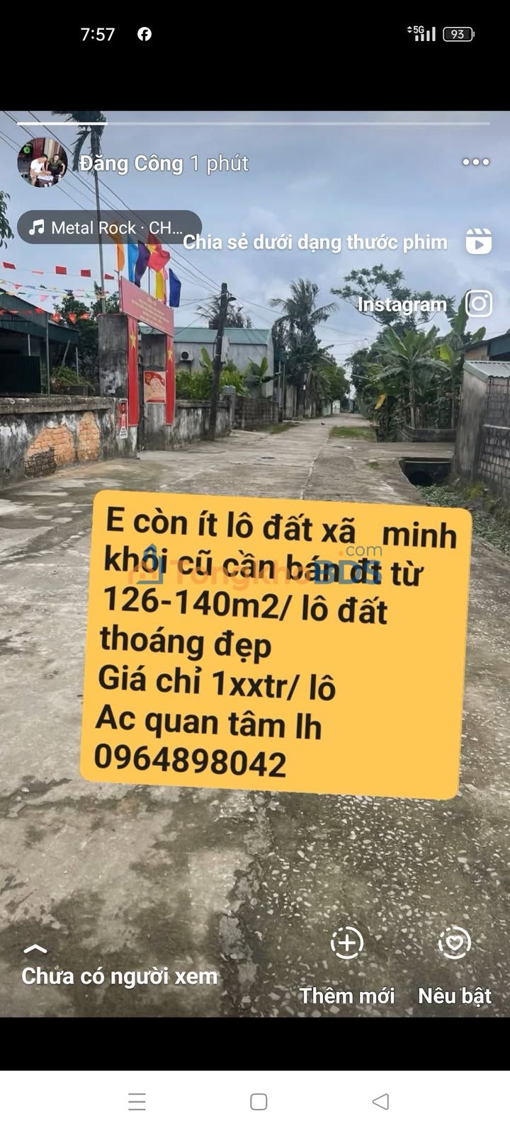 Đất nền Minh Khôi Nông Cống 133m² 1xx triệu - Đầu tư dài hạn