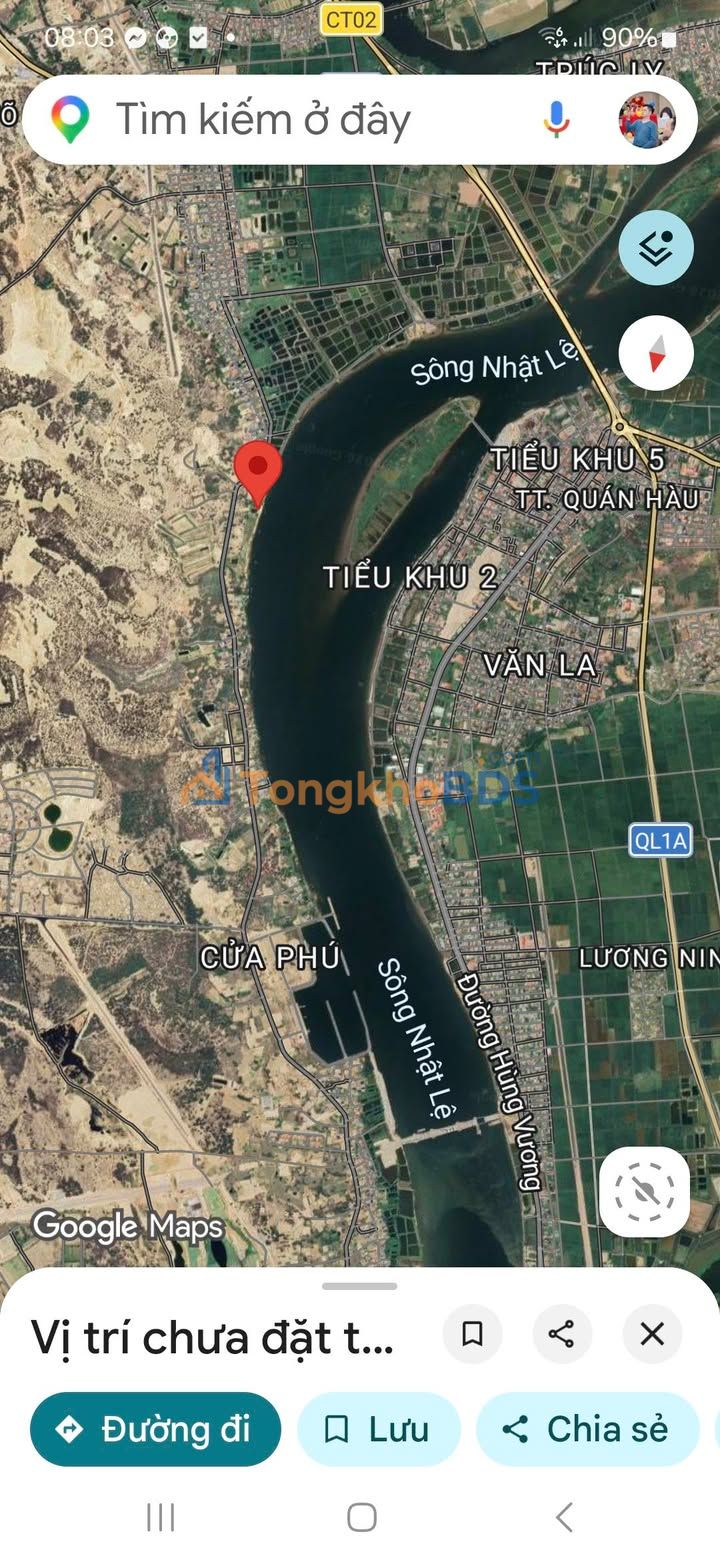 Đất nền mặt tiền Bờ kè Đồng Hới - 296m² - Sổ đỏ thổ cư 100%