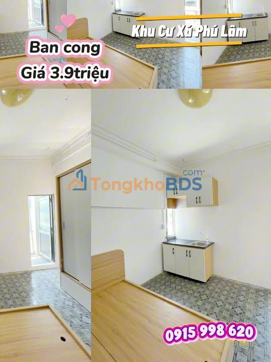 Căn hộ dịch vụ Quận Bình Tân 3.9 triệu - Sẵn nội thất, ban công thoáng