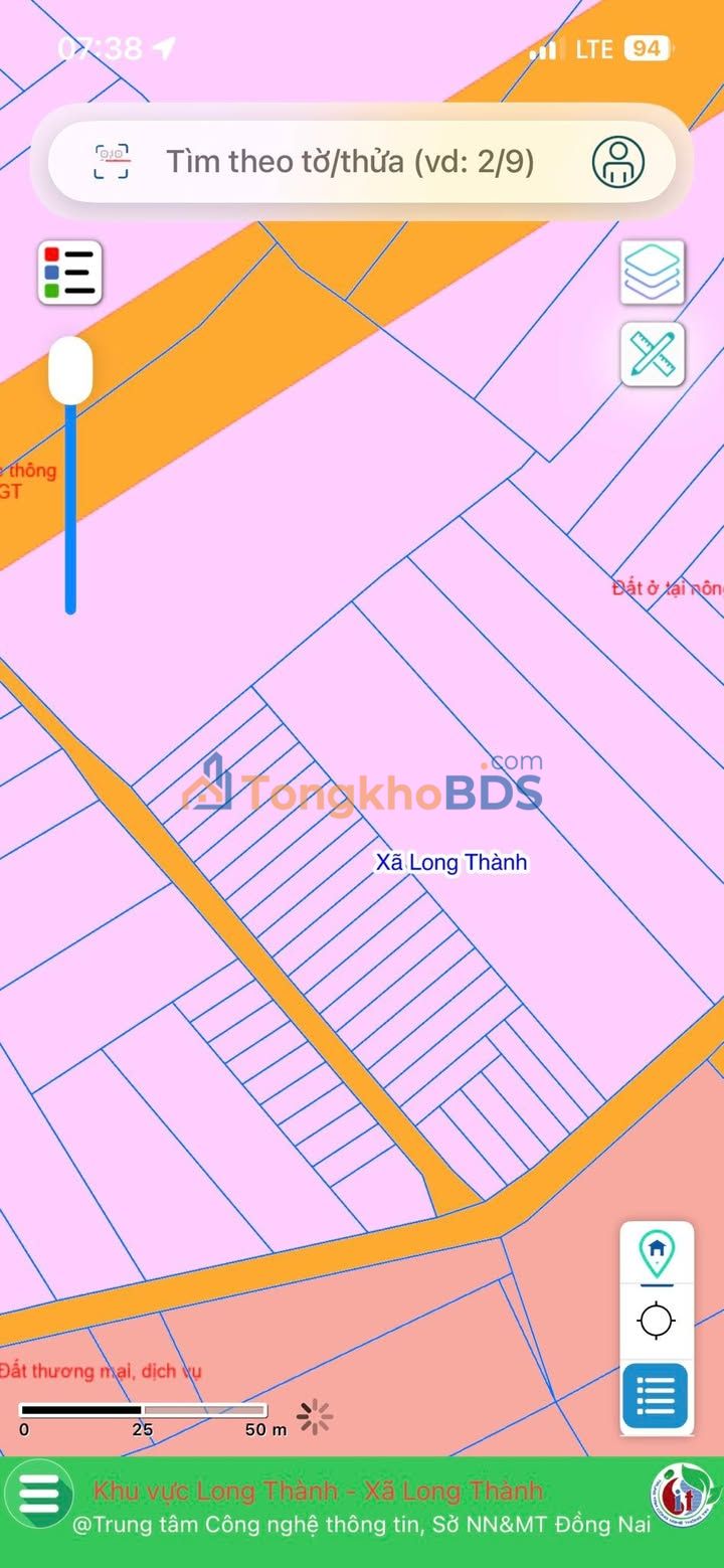 Đất Long Thạnh Thủ Thừa 130m² 1 tỷ - Sổ đỏ chính chủ