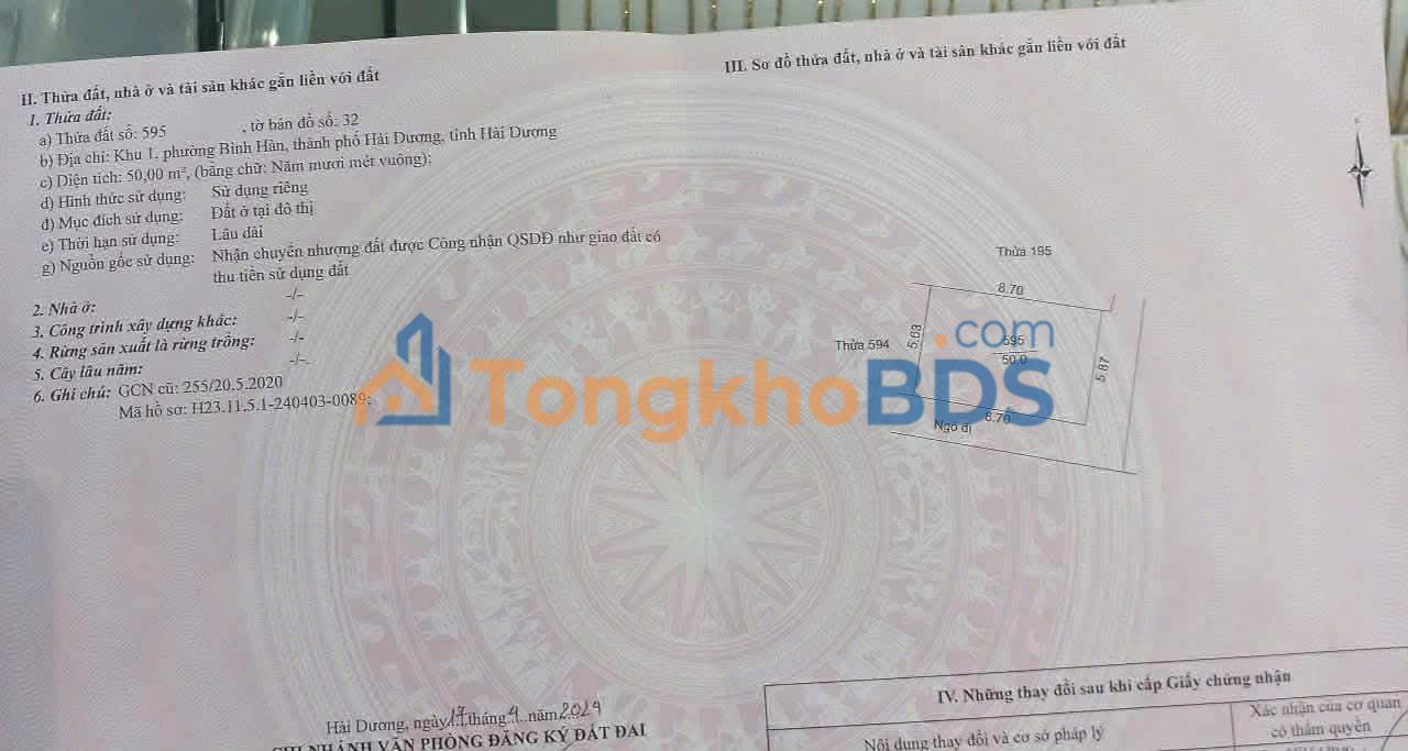 Đất nền Ngõ Phố An Thái 50m² giá 1.5 tỷ - Sổ đỏ chính chủ