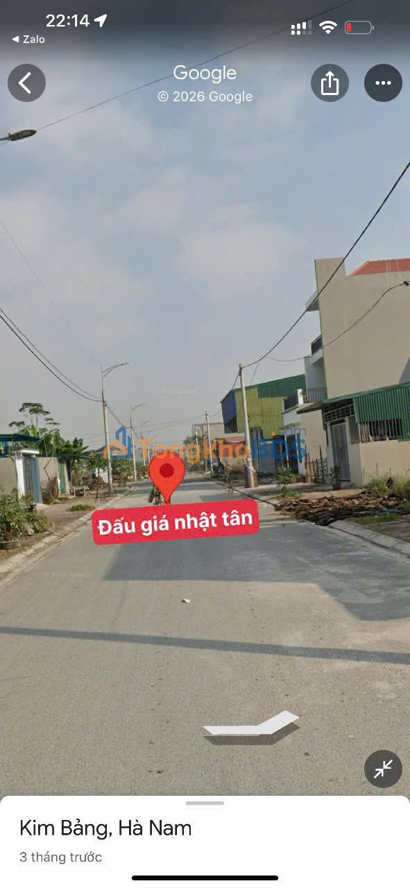 Đất đấu giá Nhật Tân, Hà Nam - 90m², Mặt tiền 5m, Giá 2.6 tỷ