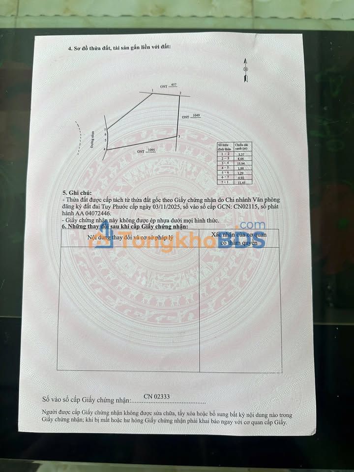 Đất nền Phước Hòa Quy Nhơn 100m² 500tr - Thổ cư 100%