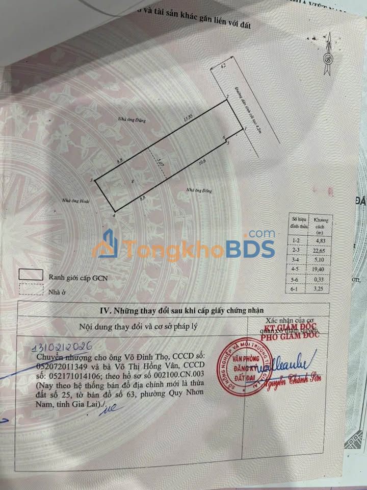 Đất Trần Phú Quy Nhơn 115m² 3.45 tỷ - Sổ đỏ chính chủ