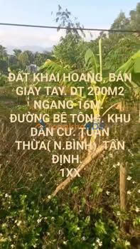 Đất nền Tuân Thừa Ninh Hòa 200m² 1xx - Giá đầu tư tốt