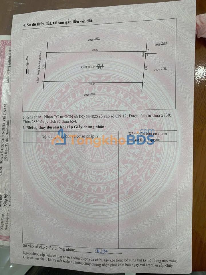 Đất Thọ Tân 120m² Sổ Hồng Sẵn Sàng - Giá Chỉ 300 Triệu