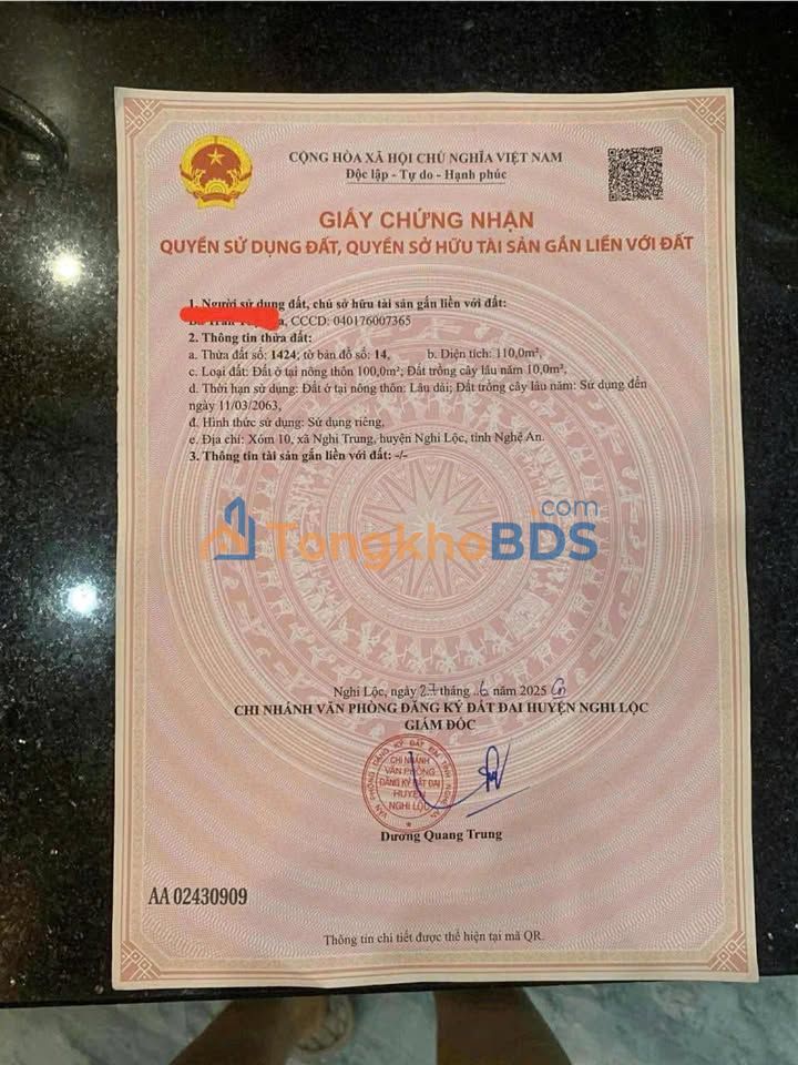 Nhà riêng Xóm 10 Nghi Trung 110m² 900 triệu - Ô tô vào tận nhà