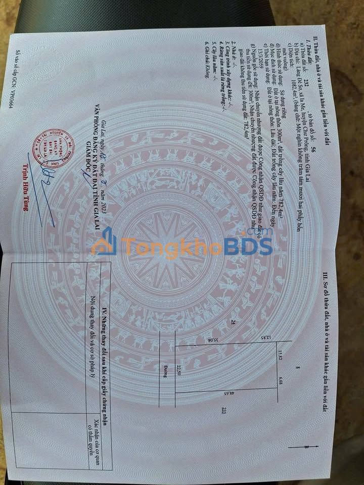 Bán Gấp Đất Làng Đê Sơ, Chư Prông 1125m² - Hai Mặt Tiền Kinh Doanh