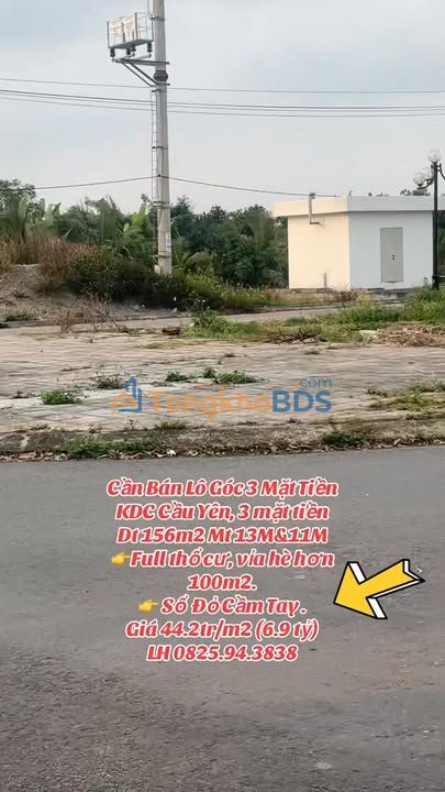 Đất nền Cầu Yên Hải Phòng 156m² 6.9 tỷ - Đất thổ cư 100%