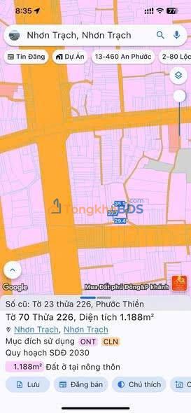 Đất nền Trần Phú Tân Phú 1.188m² giá thỏa thuận - Đường to ô tô