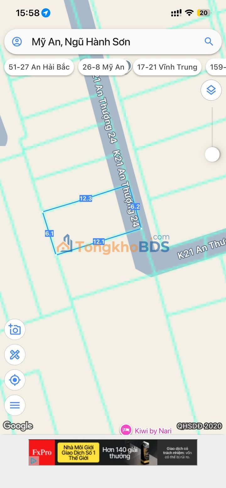 Đất nền An Thượng Đà Nẵng 75m² 7 tỷ - Xây dựng tự do