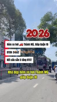 Nhà Đẹp 5 Tầng Hẻm Xe Hơi Thành Mỹ, Quận 10 - 54m² Sẵn Ở Ngay