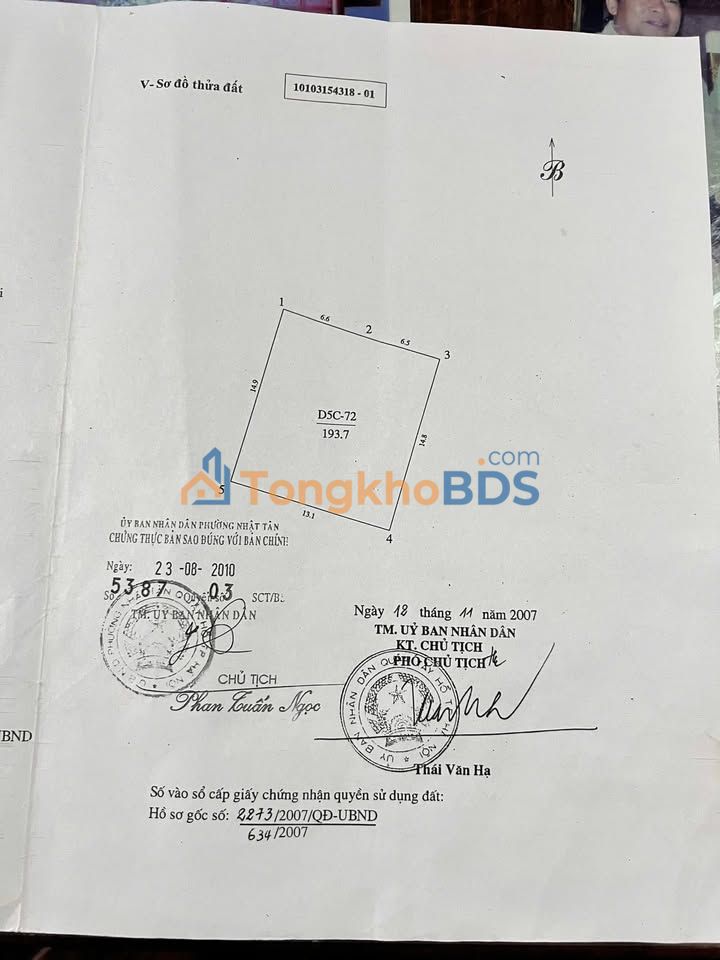 Shophouse Tây Hồ 194m² thỏa thuận - Mặt tiền kinh doanh đỉnh