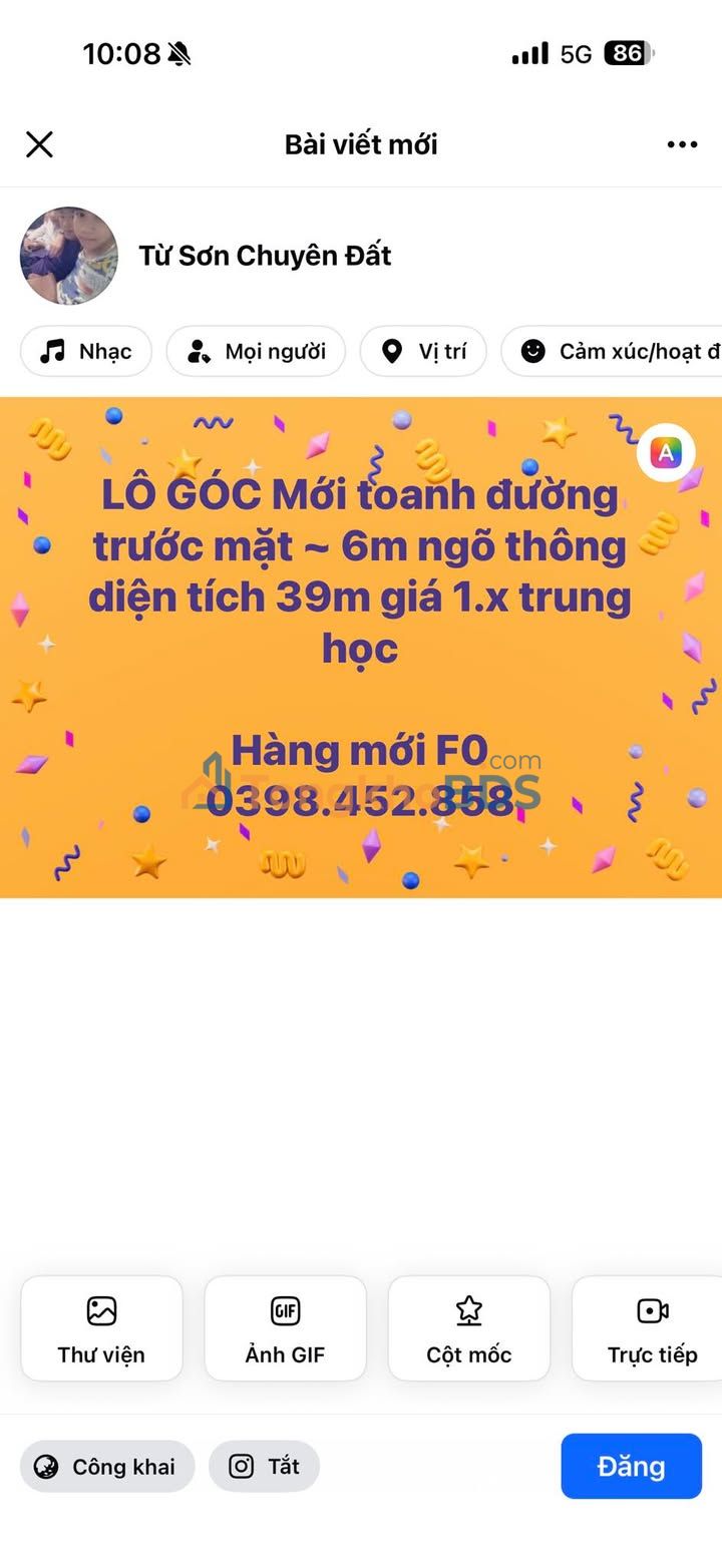 Bán Đất Lô Góc 39m² Phường Hàng Bài, Hải Phòng - Giá 1.x Tỷ