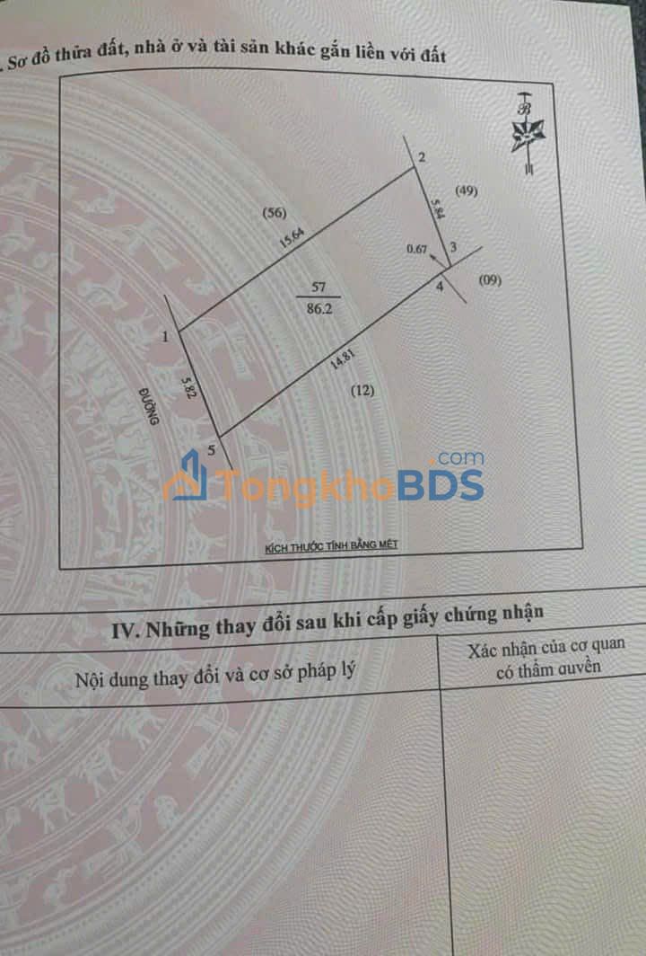 Đất nền Bắc Liên Vinh 87m² giá thỏa thuận - Sổ đỏ chính chủ