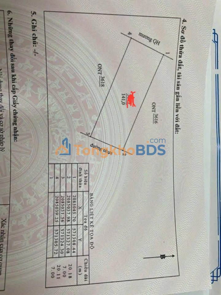 Đất Hiến Sơn Đại Sơn Đô Lương 140m² 3 tỷ – Tiềm năng tăng giá