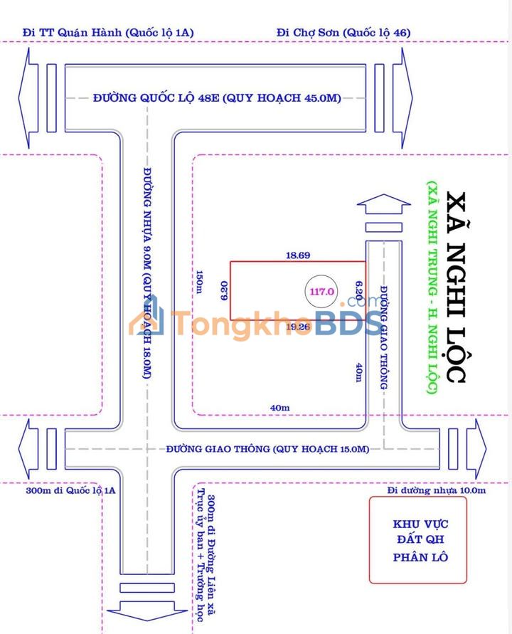 Đất nền Xóm 6 Nghi Trung 117m² 1.2 tỷ - Sổ đỏ chính chủ