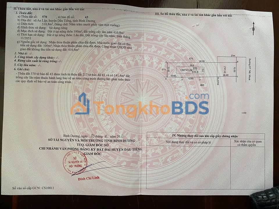 Đất nền DT748 Thủ Dầu Một 500m² giá 3.5 tỷ - Sổ đỏ chính chủ