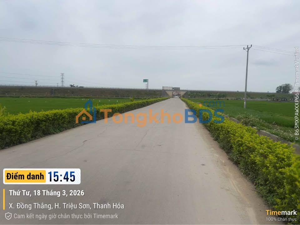 Đất nền Đồng Thắng - Triệu Sơn: 114m² mặt tiền 5m, kế KCN Sumitomo, giá 1.x tỷ