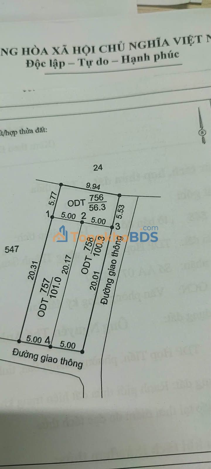 Đất nền Thạch Linh, Hà Tĩnh 100m² giá 1.5 tỷ - Đường ô tô vào được