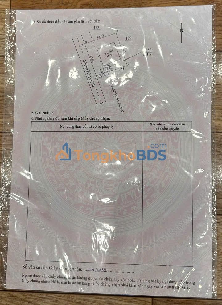 Đất nền An Sơn Thuận An 225m² 2,5 tỷ - Xây dựng tự do