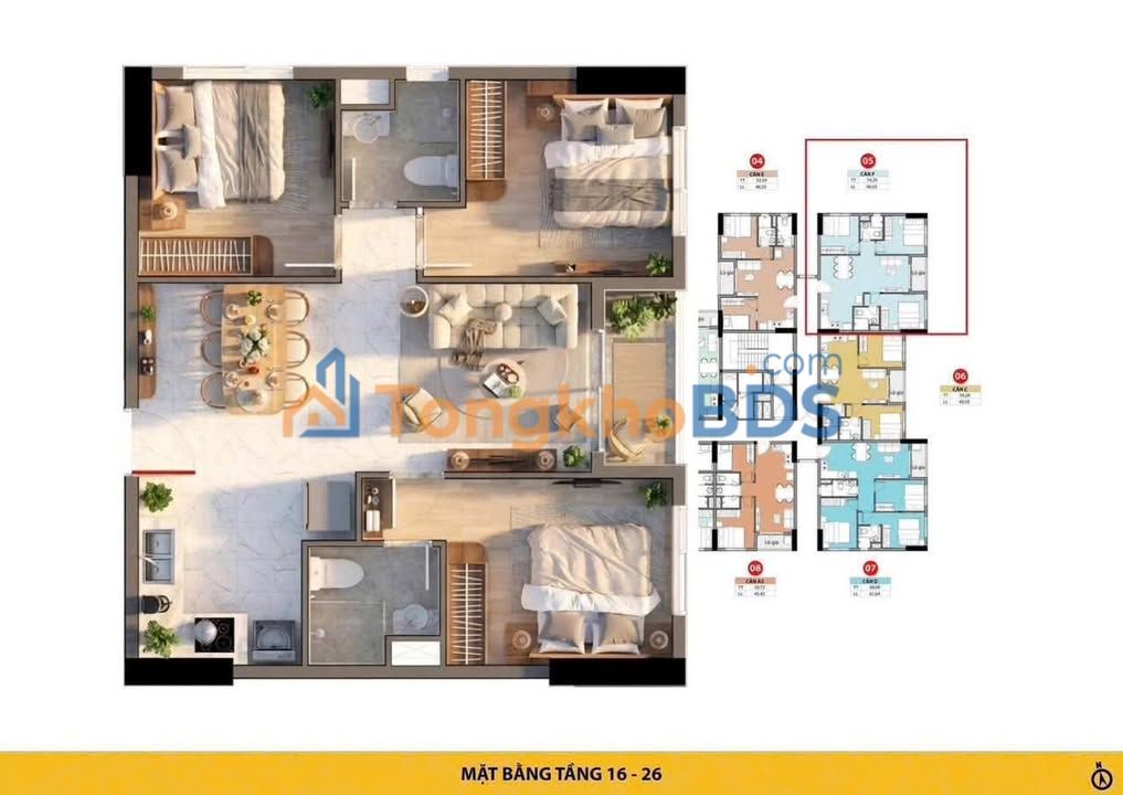 Căn hộ Dĩ An QL1K 74m² 3,6 tỷ View đẹp, bàn giao ngay