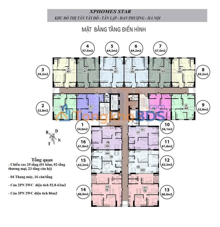 Căn hộ Tân Tây Đô 53m² 3.5 tỷ - Bàn giao ngay